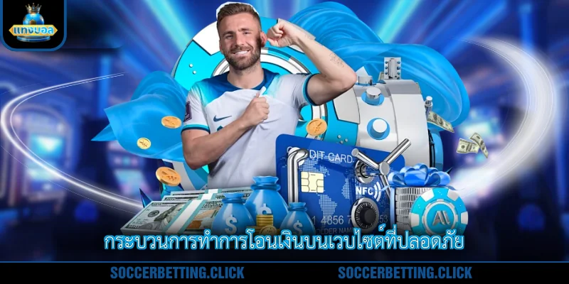 กระบวนการทำการโอนเงินบนเวบไซต์ที่ปลอดภัย