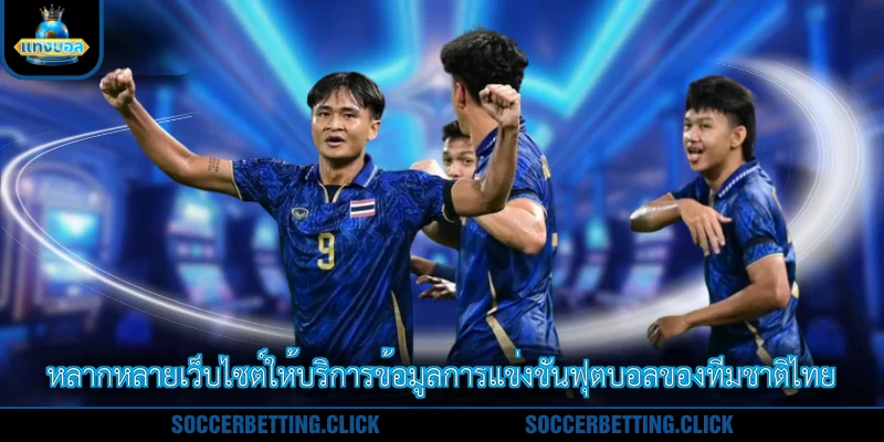 หลากหลายเว็บไซต์ให้บริการข้อมูลการแข่งขันฟุตบอลของทีมชาติไทย